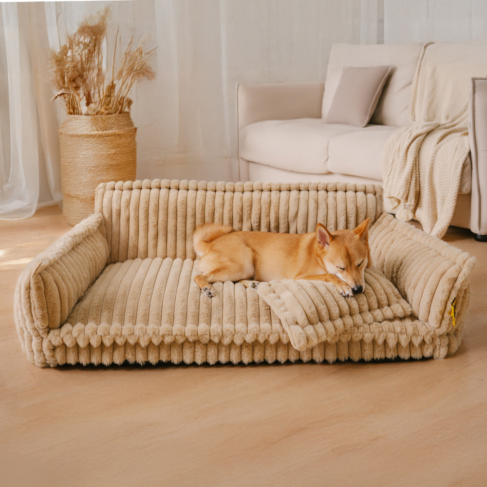 Bettbezug - Großes Waschbares Flauschiges Orthopädisches Weiches Hundekissen & Hundesofabett - Snoozy Dream Bettbezug