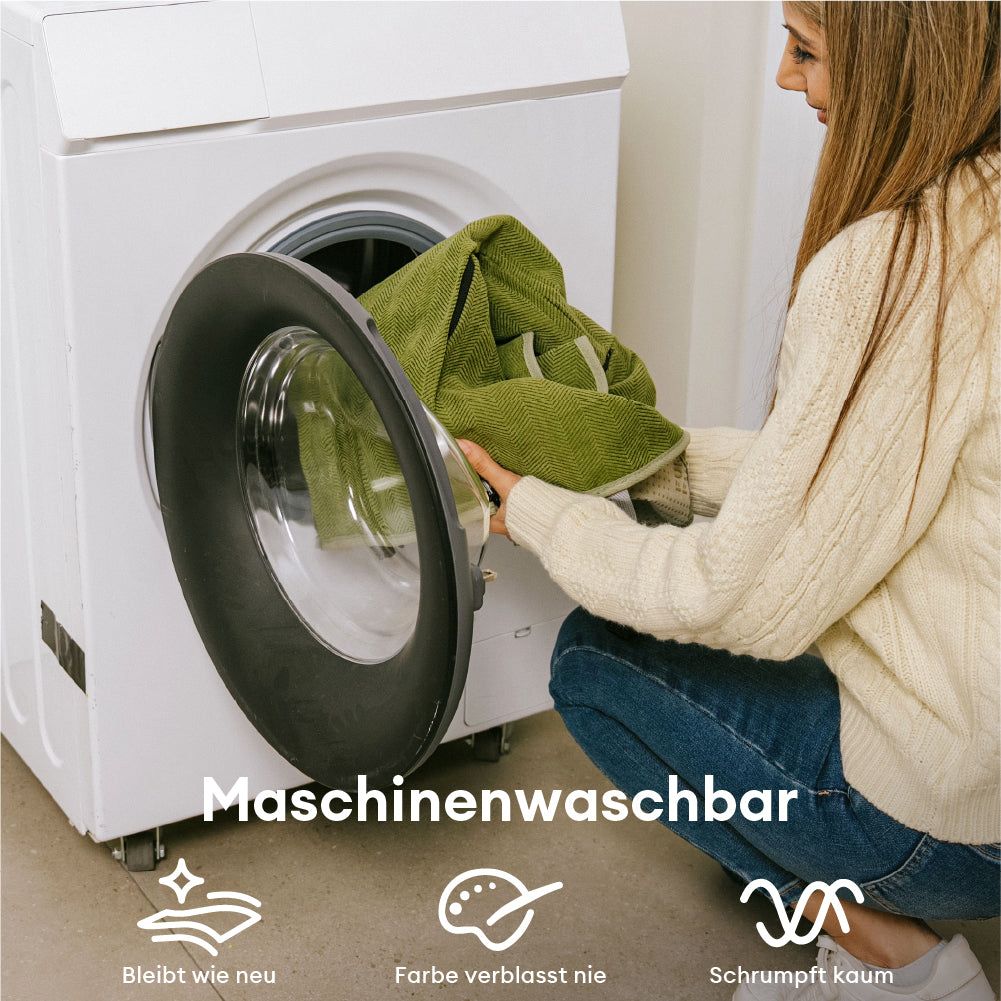 Zickzack-Chenille Elegante Atmungsaktive Sofadecke Rutschfeste Couchhülle