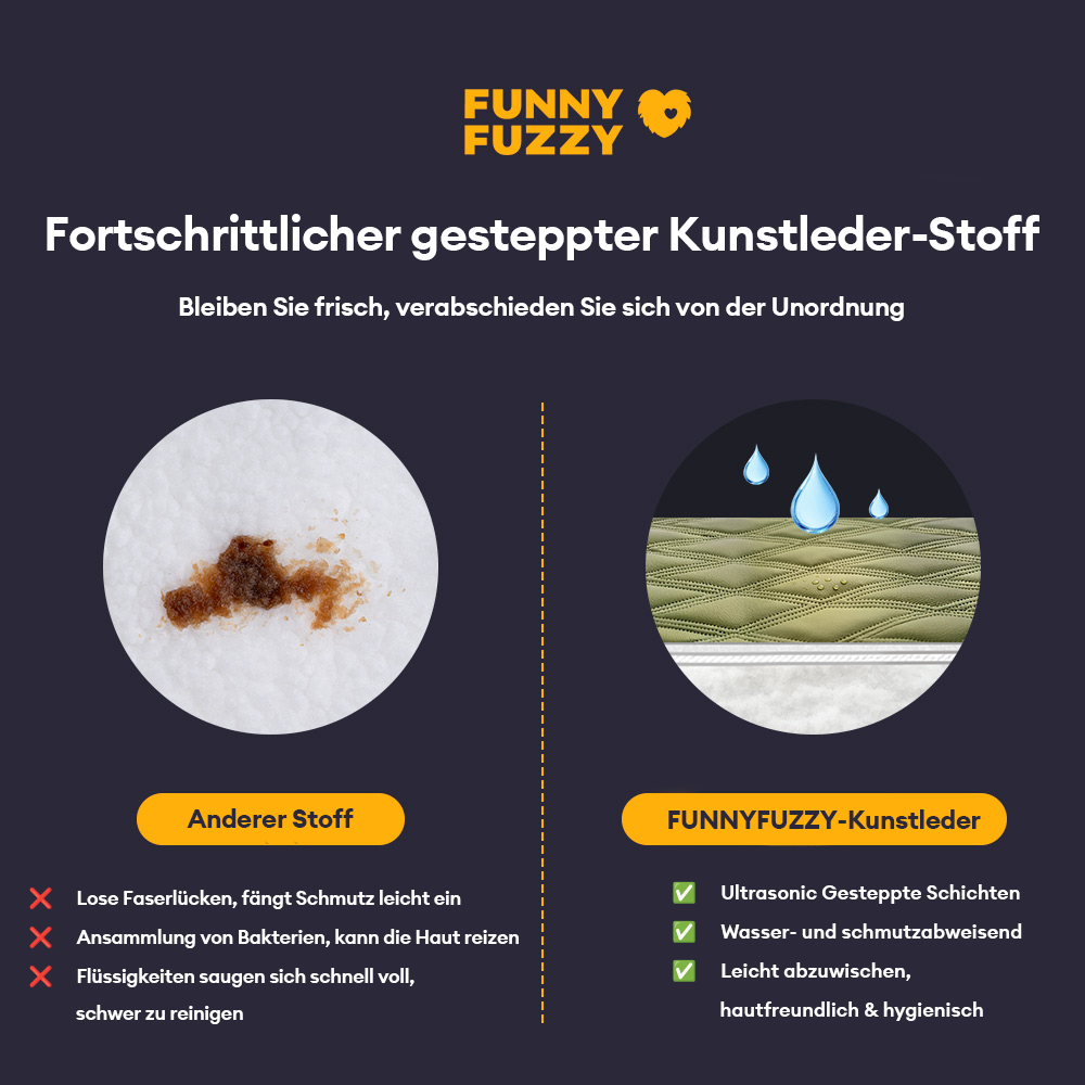 Luxuriöse wasserabweisende beidseitige beruhigende Hundematte