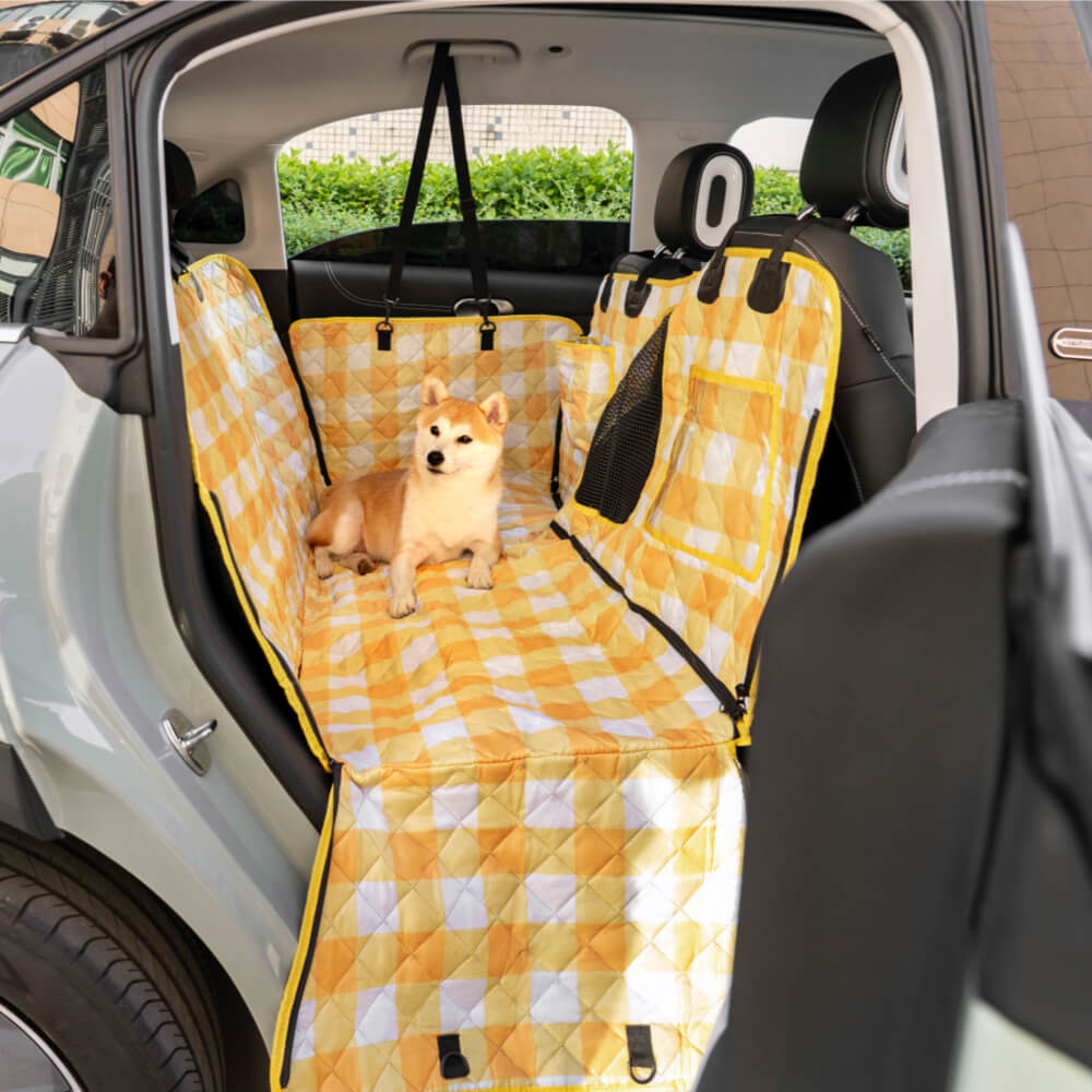 Wasserdicht Kratzfest Hundeautositzbezüge aus Kationischer Stoff & Oxford-Stoff