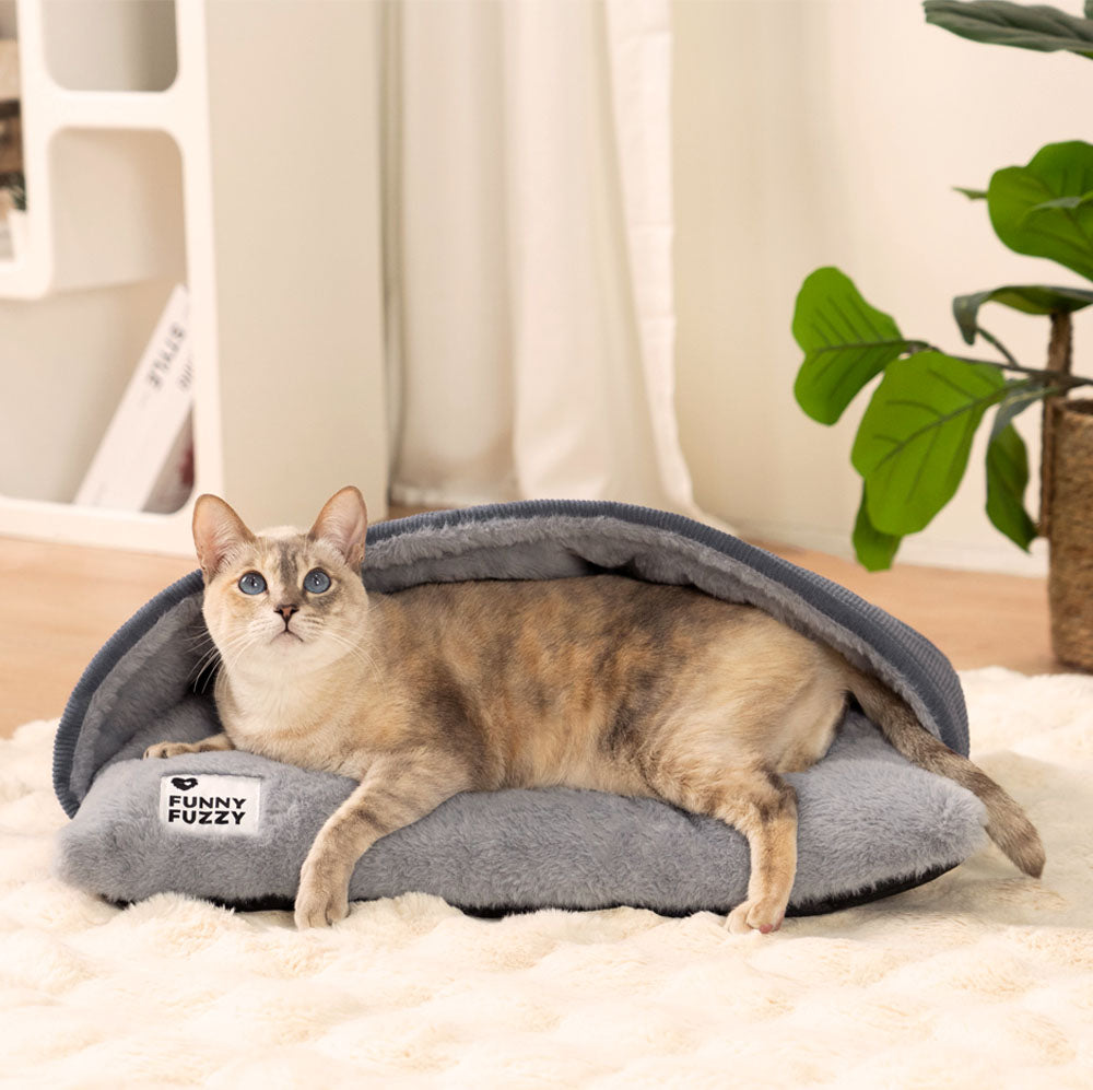 Ultraweicher Flauschiger Katze-Schlafsack für Katzenbett