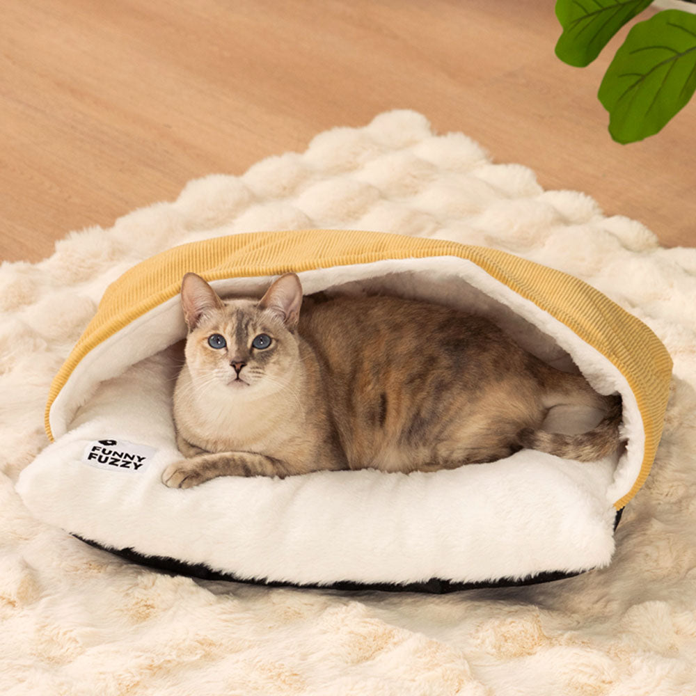 Ultraweicher Flauschiger Katze-Schlafsack für Katzenbett