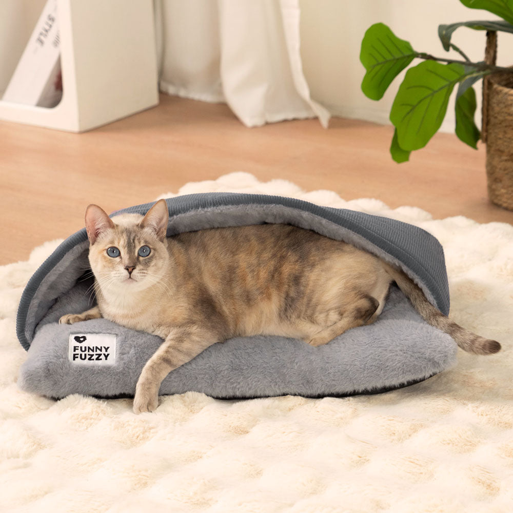 Ultraweicher Flauschiger Katze-Schlafsack für Katzenbett