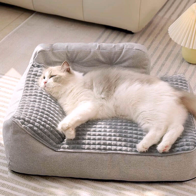 Verdicktes Großes Waschbares Kissenbett für Katzen und Hunde für alle Jahreszeiten