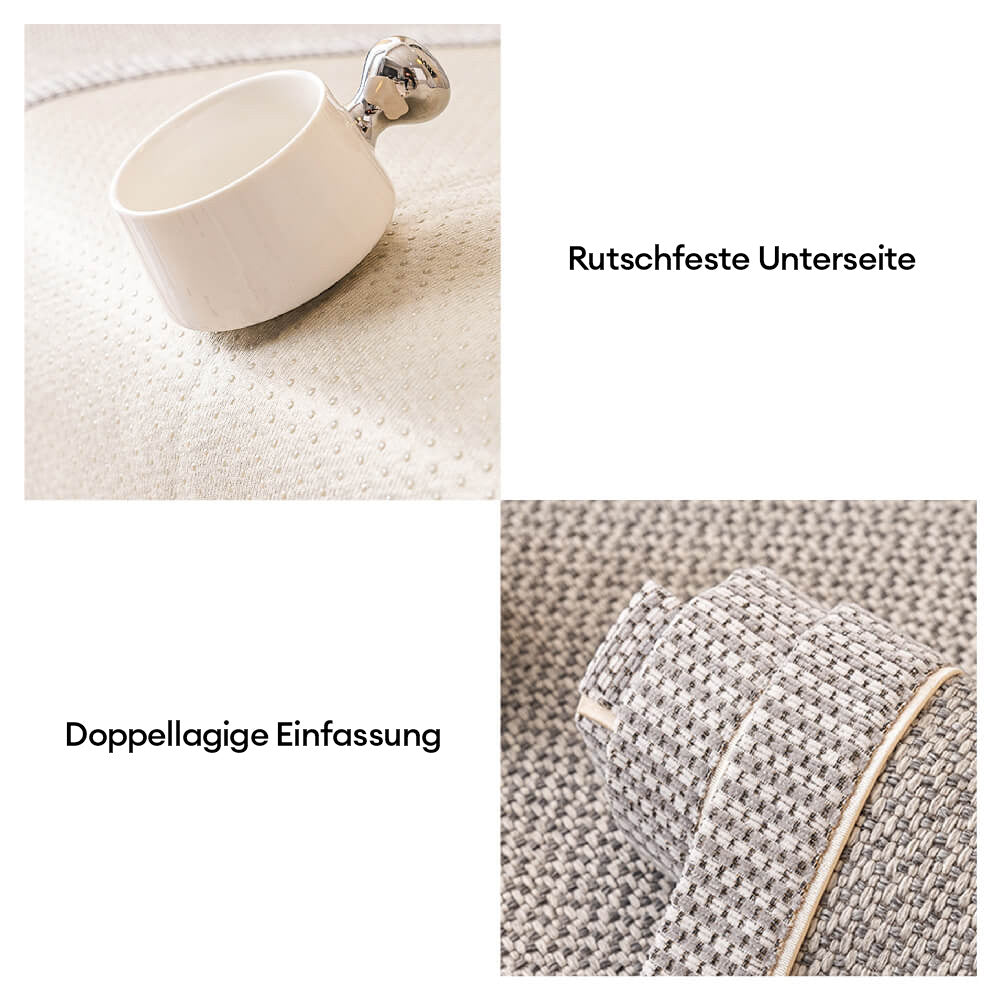 Atmungsaktiver rutschfester Sofabezug aus Baumwoll-Leinen