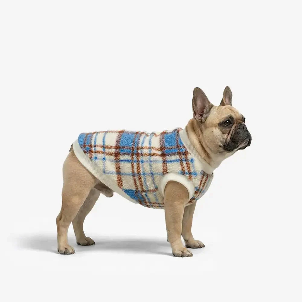 Kariert Bequem Warm Plüsch Hund Pullover Geeignet Für Alle Hunderassen
