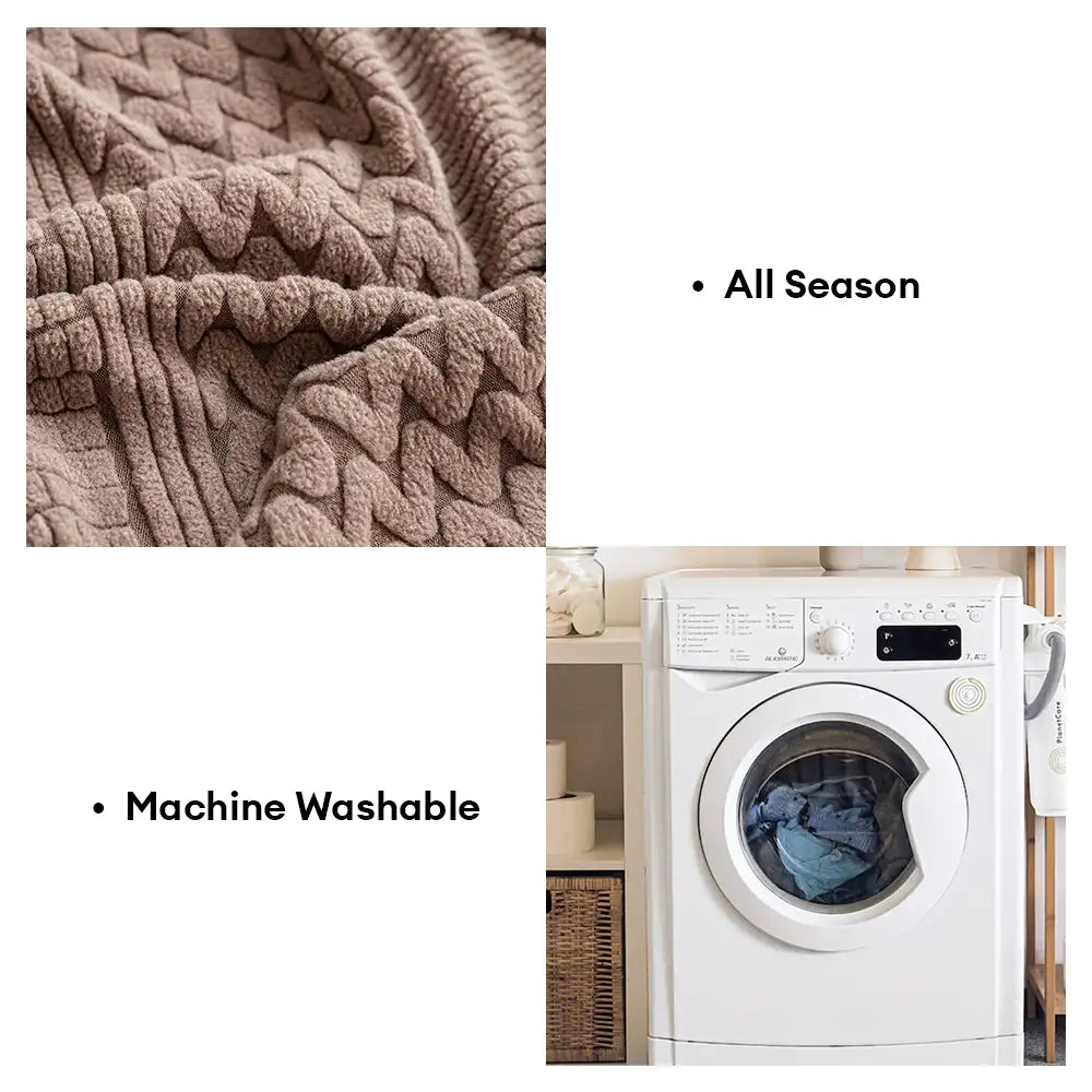 Polarfleece Weiche Antistatische Schutz Sofa Elastischer Vollumschlag Couchbezug