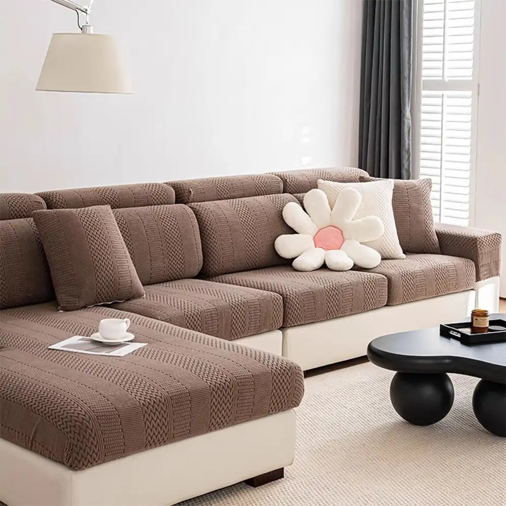 Polarfleece Weiche Antistatische Schutz Sofa Elastischer Vollumschlag Couchbezug