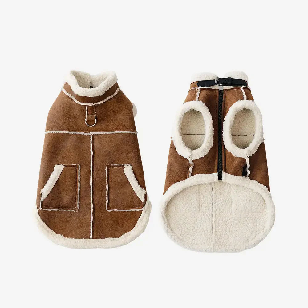 Retro Wildleder Dackel Hundeweste
