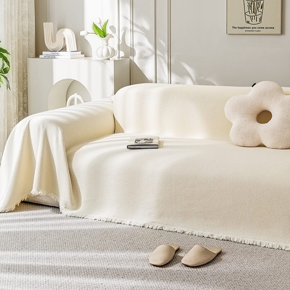 Weicher wasserabweisender Teddy-Plüsch-Decke für Couch