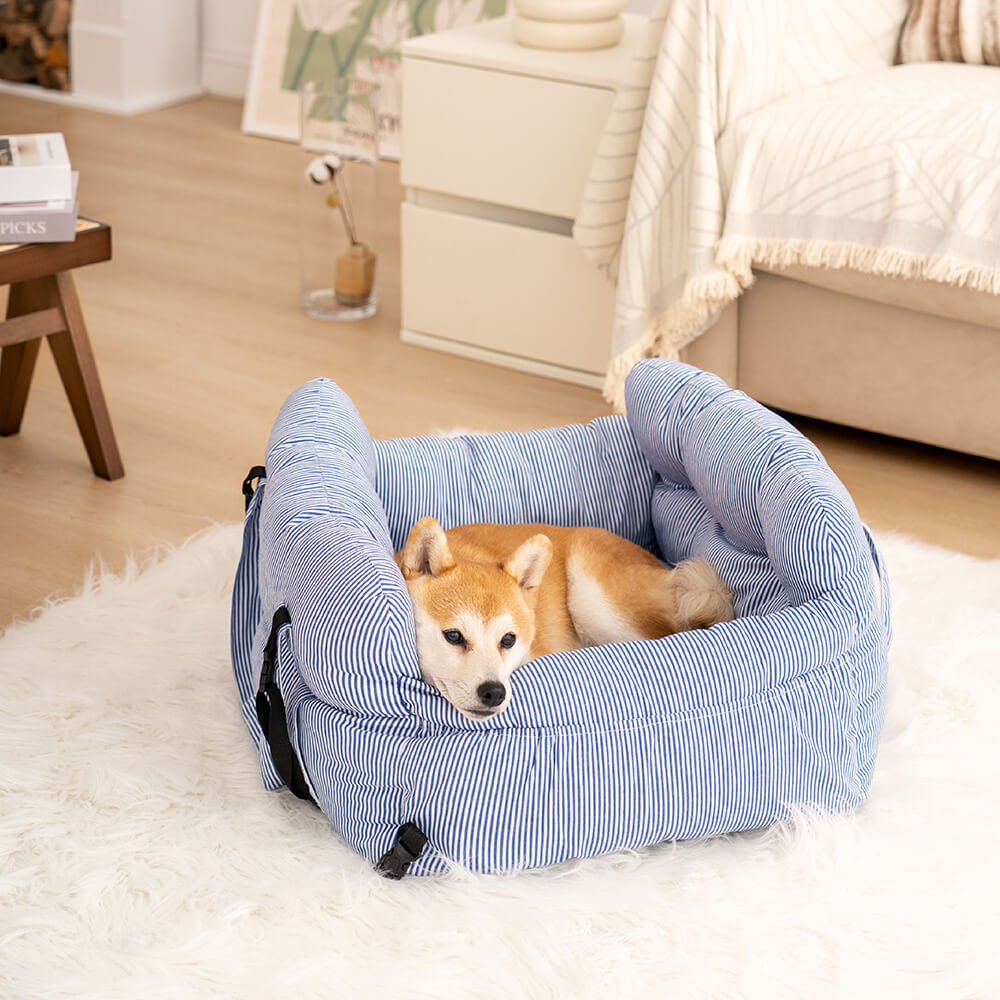 Portable Leisure Outing Pet Bolster Large Dog Car Seat Bed - FUNNYFUZZY