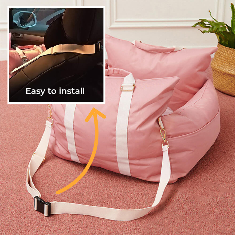 Waterproof Dog Car Seat Bed - First Class - FUNNYFUZZY