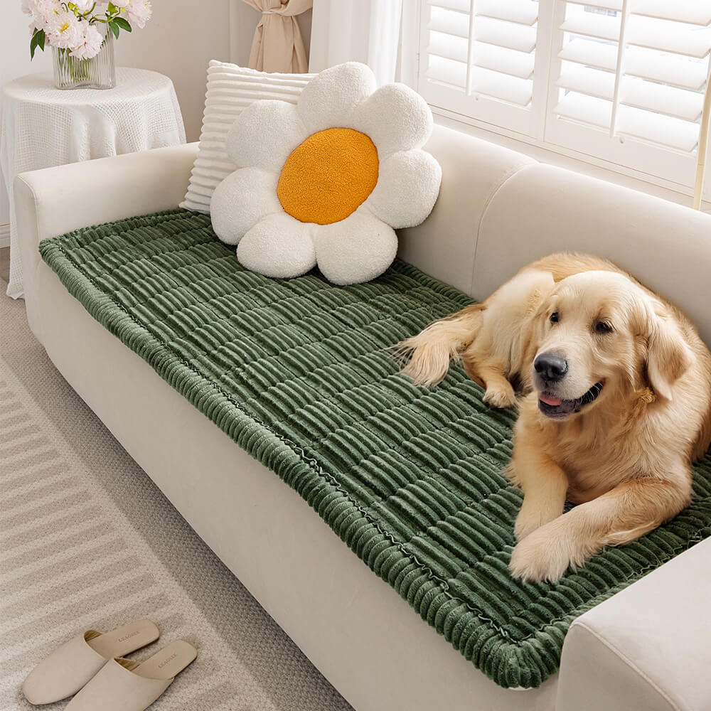 Wasserfeste weiche Flanell-Haustiermatte, atmungsaktive Hundedecke mit rutschfestem Sofabezug