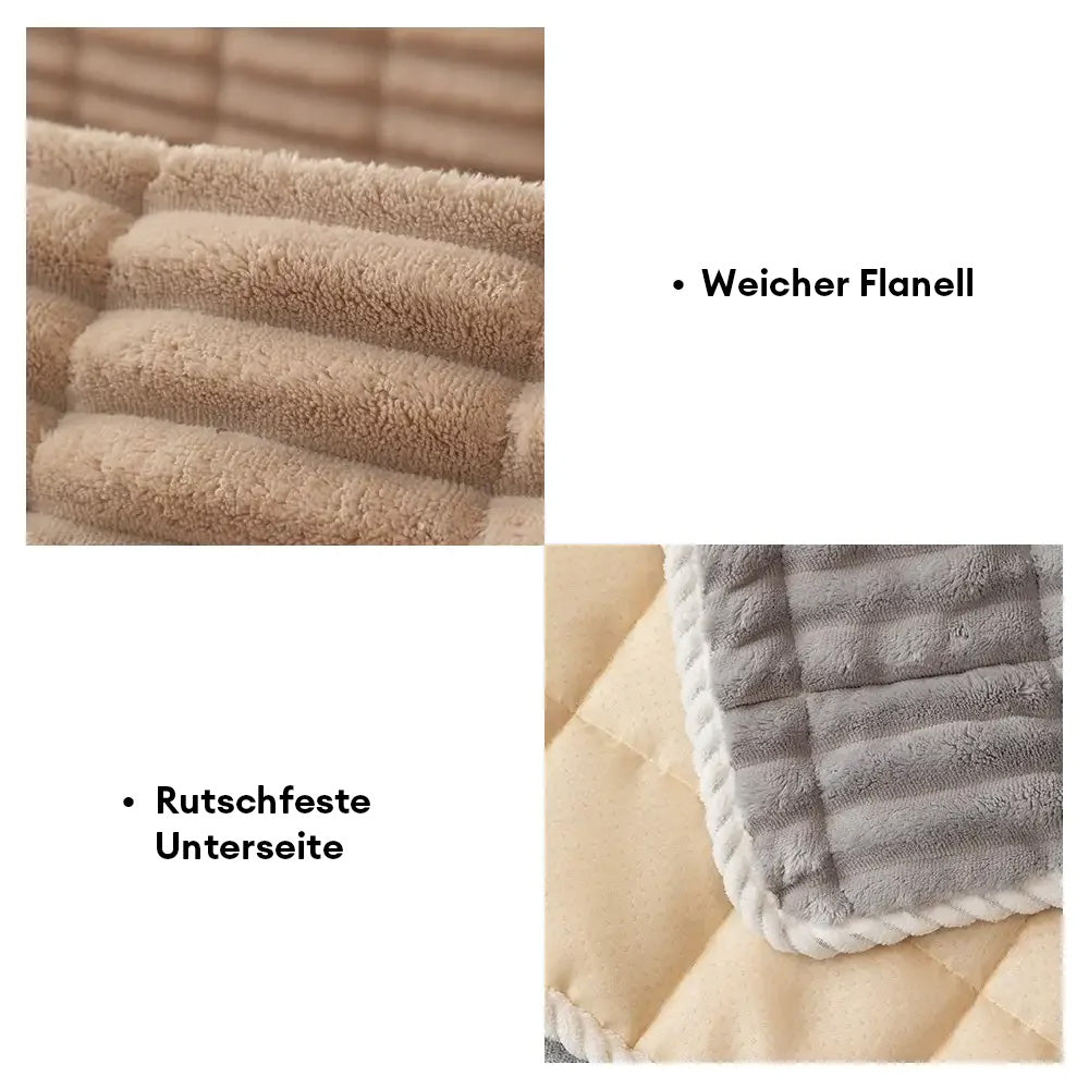 Einsitzer Bequemer Fleece Sofa Schutzhülle, Wasserdicht & Rutschfester Couchbezug