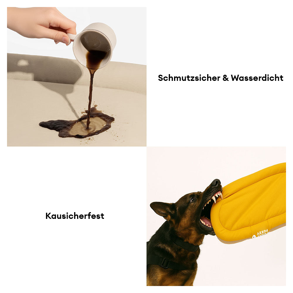 Wasserdicht Kratzfeste Farbblockierte Orthopädische Außen Hundematte - Trek Lounge