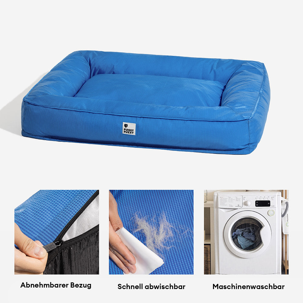 Vollständig Orthopädisches Wasserabweisendes Hundebett mit Rundum-Unterstützung für Große Hunde