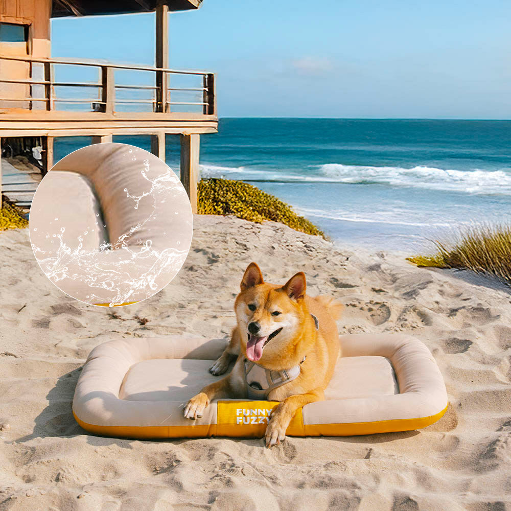 Wasserdicht Kratzfeste Farbblockierte Orthopädische Außen Hundematte - Trek Lounge