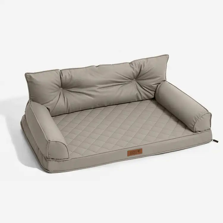 Luxe Kunstleder faltbares orthopädisches großes Hundebett - CoreLounge