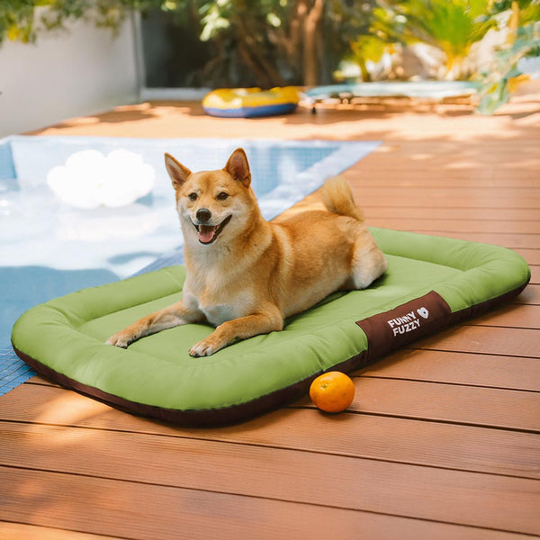 Wasserdicht Kratzfeste Farbblockierte Orthopädische Außen Hundematte - Trek Lounge