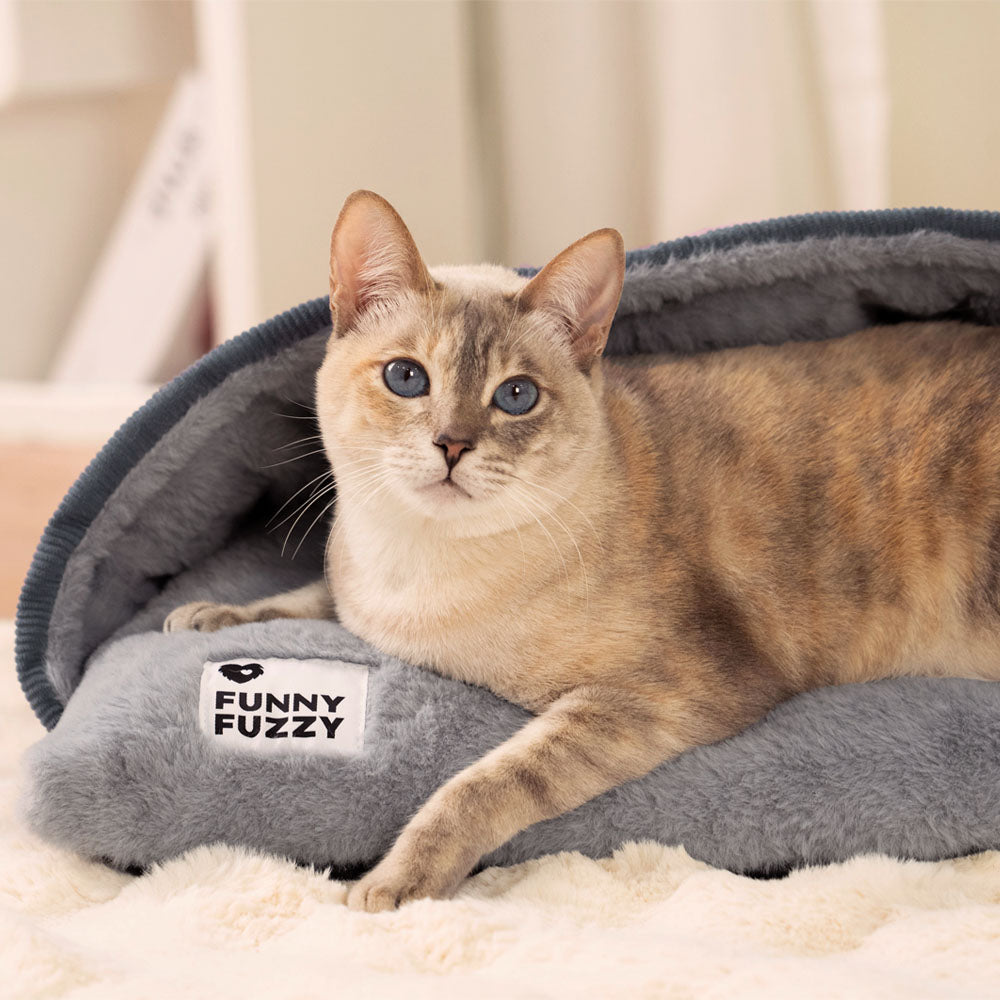 Ultraweicher Flauschiger Katze-Schlafsack für Katzenbett