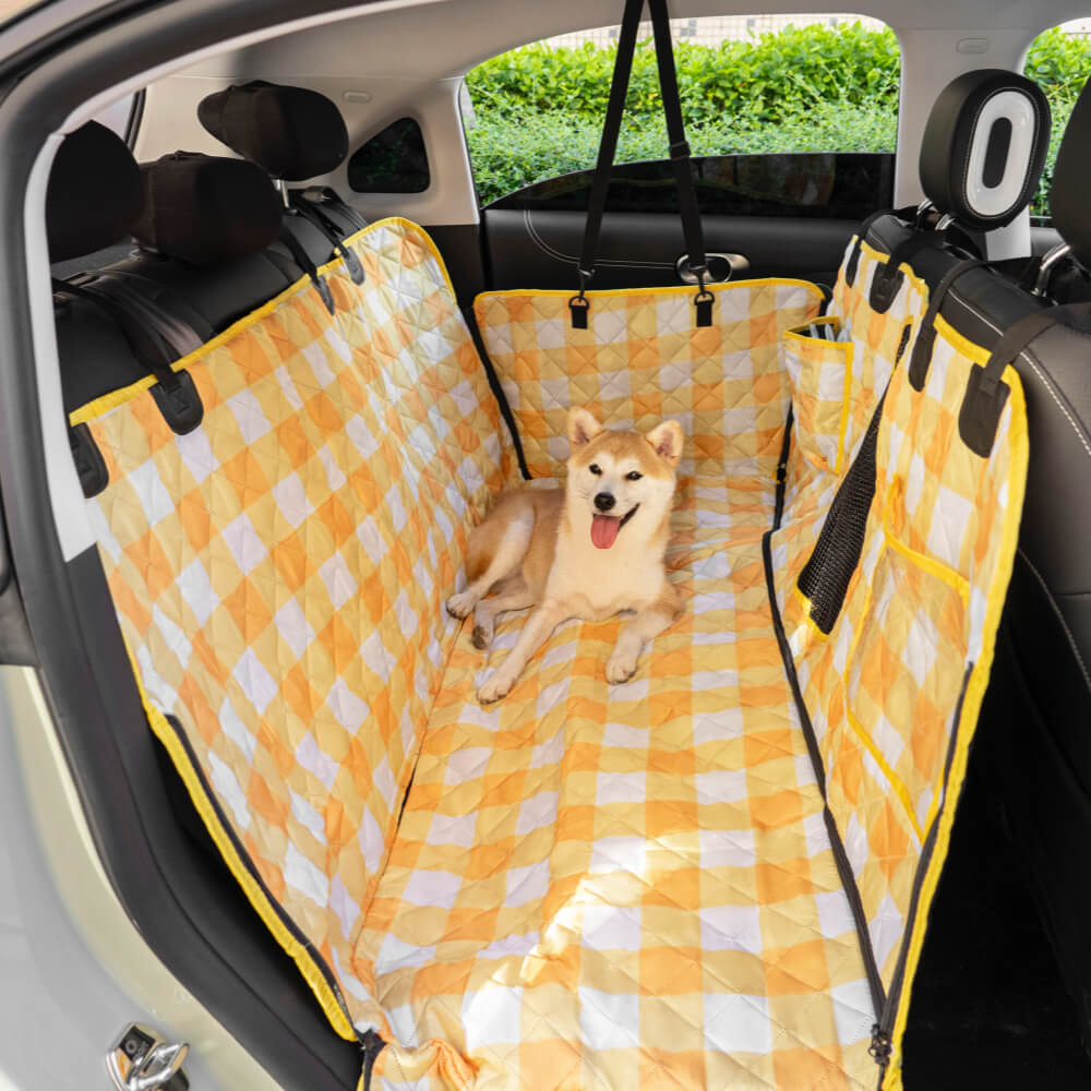 Wasserdicht Kratzfest Hundeautositzbezüge aus Kationischer Stoff & Oxford-Stoff