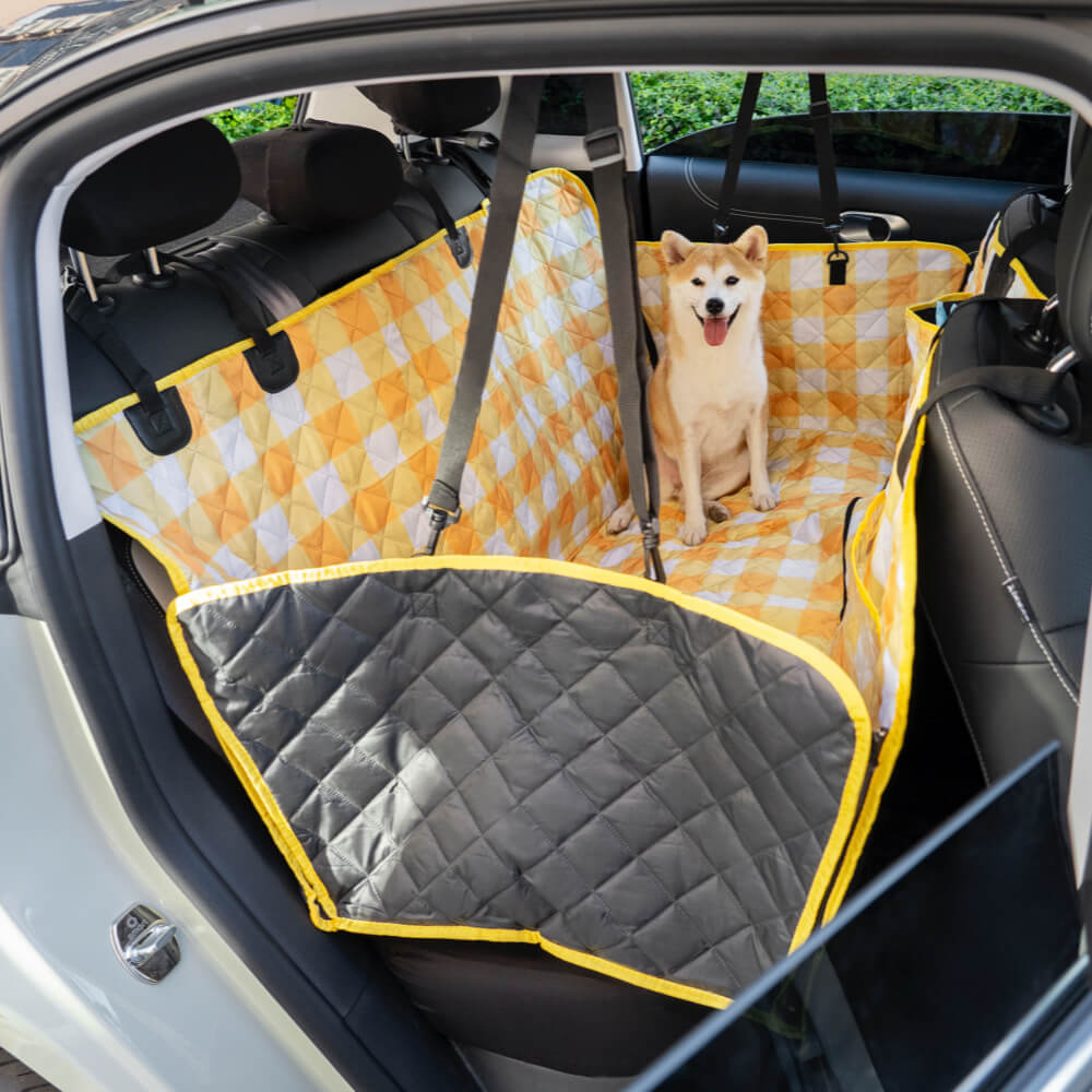 Wasserdicht Kratzfest Hundeautositzbezüge aus Kationischer Stoff & Oxford-Stoff