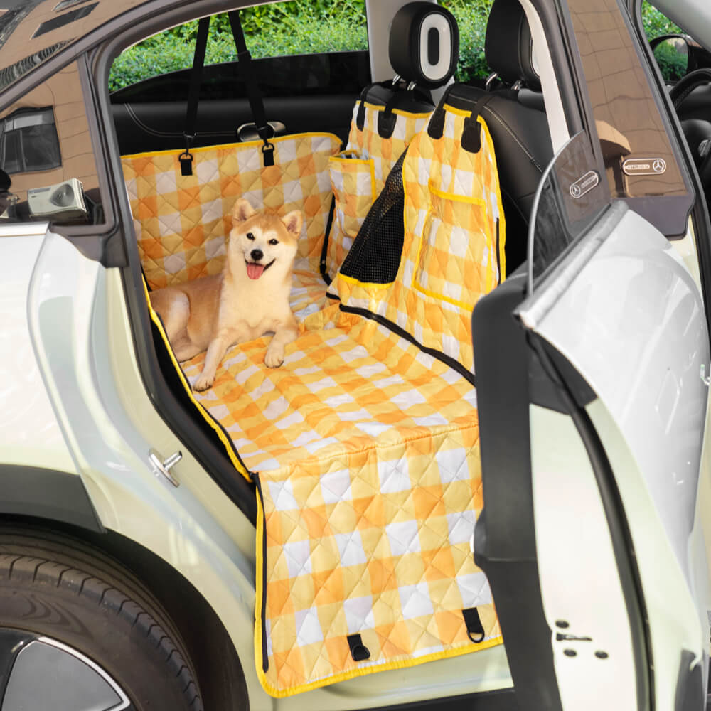 Wasserdicht Kratzfest Hundeautositzbezüge aus Kationischer Stoff & Oxford-Stoff