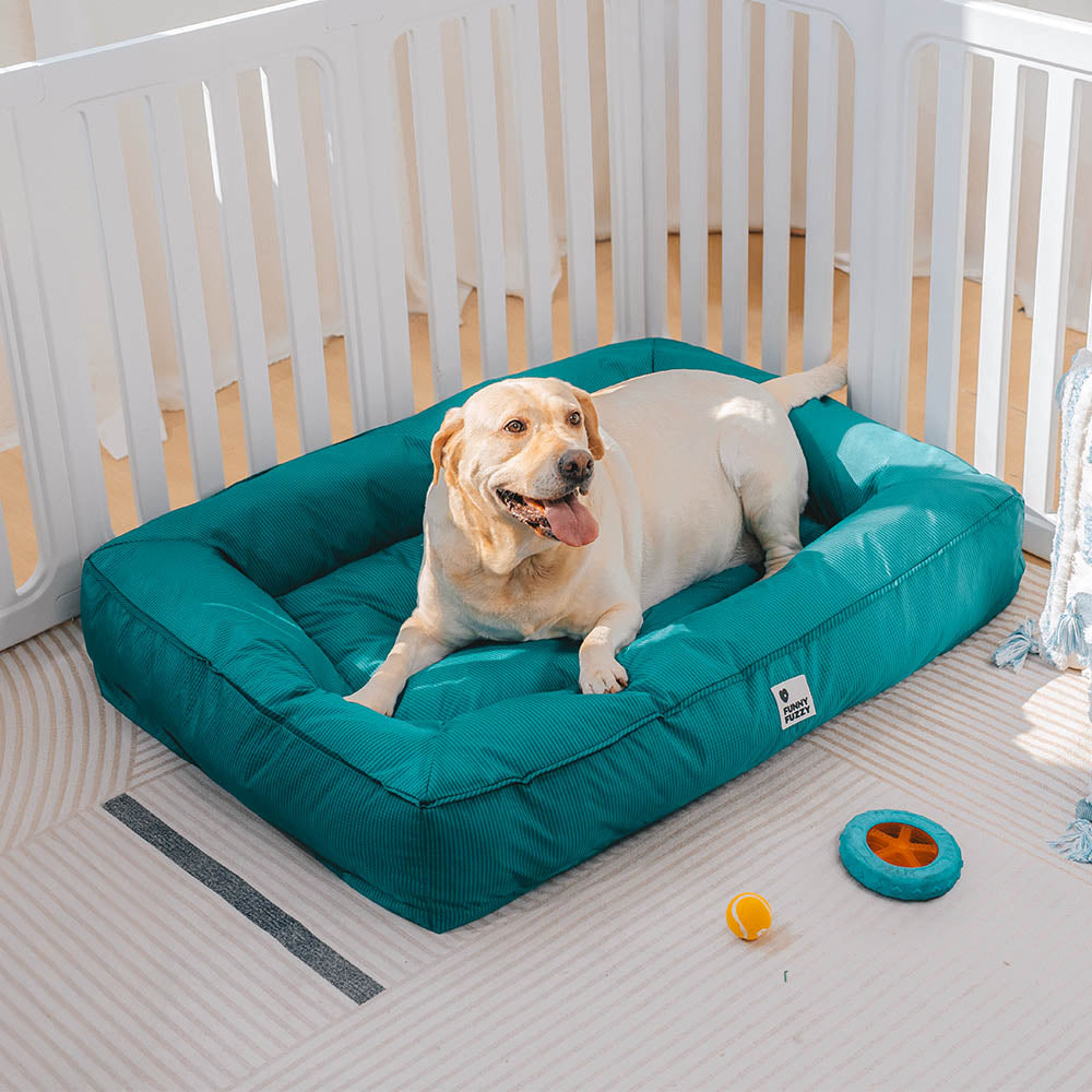 Vollständig Orthopädisches Wasserabweisendes Hundebett mit Rundum-Unterstützung für Große Hunde