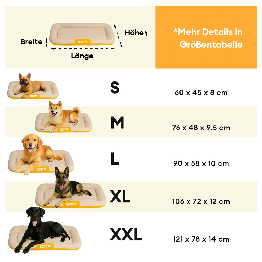 Wasserdicht Kratzfeste Farbblockierte Orthopädische Außen Hundematte - Trek Lounge