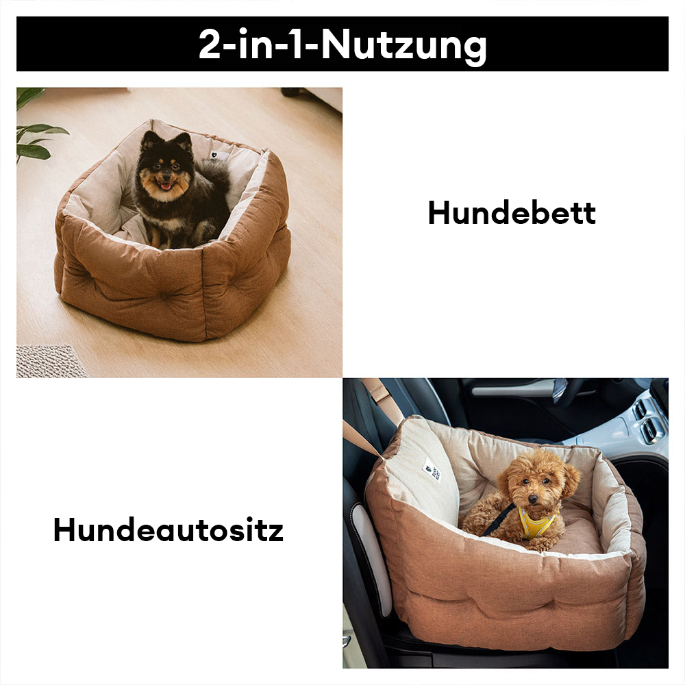 Wasserdichtes & Verdicktes Einzelsitz Hundeautositzbett