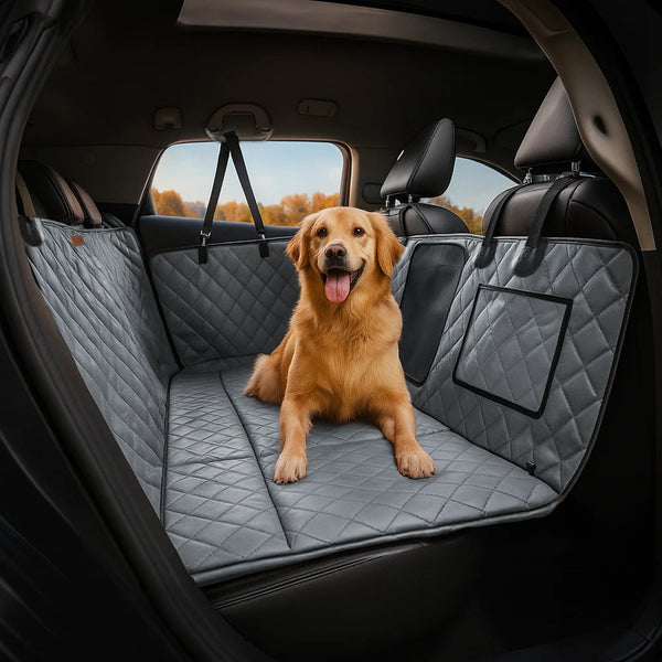 Premium Kunstleder wasserabweisend Hängematte Hund Autositz Abdeckung - RideProtector