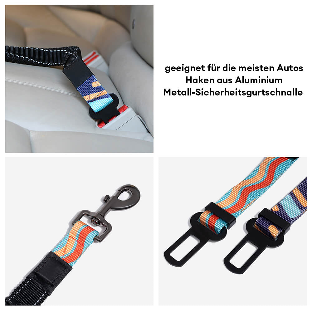 Bunter Buffer Verstellbarer Cooler Hunde-Sicherheitsgurt fürs Auto