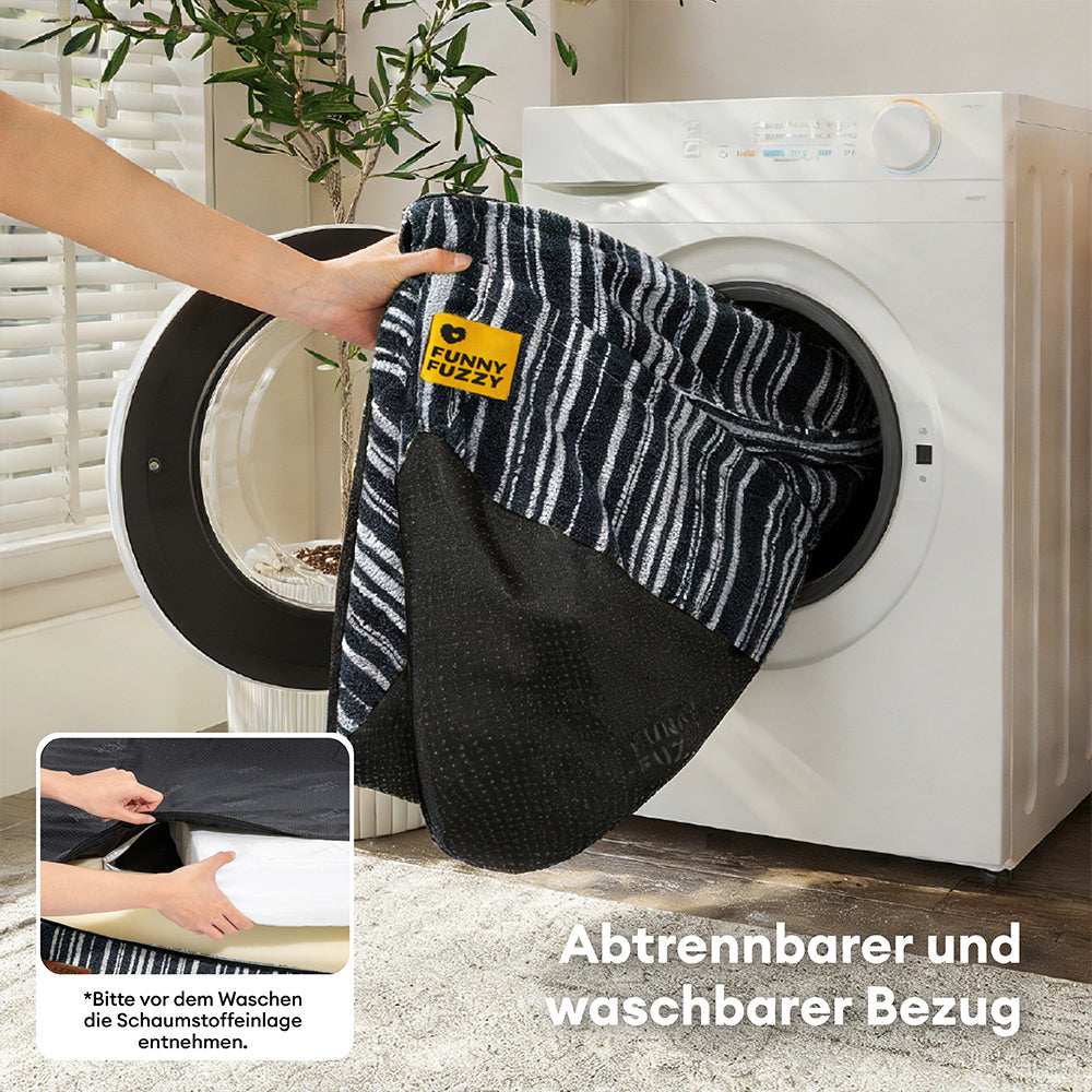 Orthopädisches ganzjahres Memory Foam Hundebett - Funnyfuzzy SnugNest