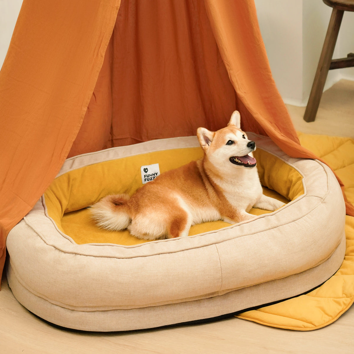 Bequem Hundebett in Donutform
