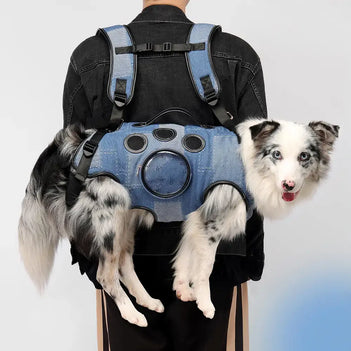 Tragetasche für Hunde ohne Hände für Reisen & Wandern – Multifunktionaler Rucksack für mittelgroße Hunde