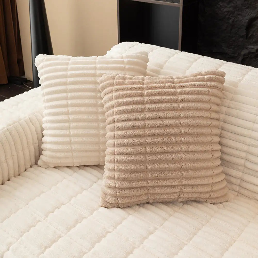 Einsitzer Bequemer Fleece Sofa Schutzhülle, Wasserdicht & Rutschfester Couchbezug