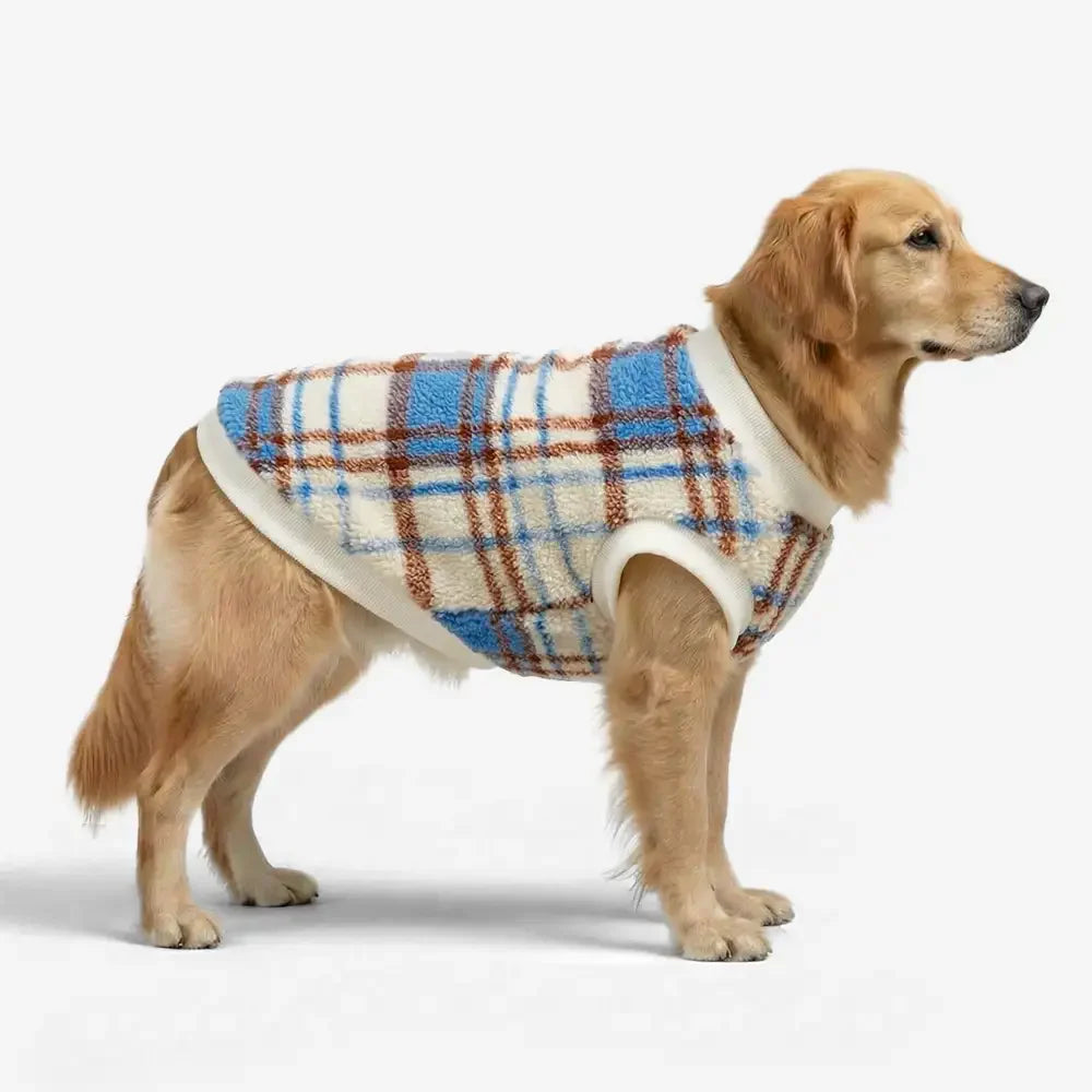 Kariert Bequem Warm Plüsch Hund Pullover Geeignet Für Alle Hunderassen