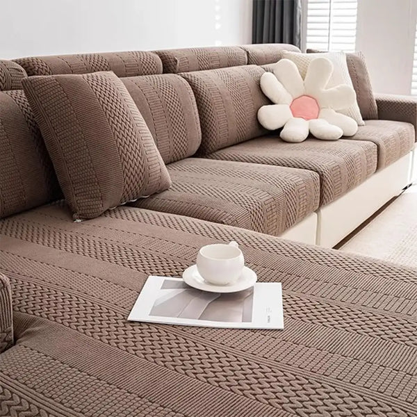 Polarfleece Weiche Antistatische Schutz Sofa Elastischer Vollumschlag Couchbezug