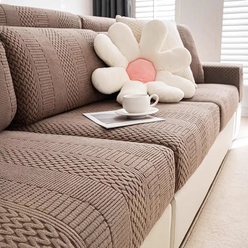 Polarfleece Weiche Antistatische Schutz Sofa Elastischer Vollumschlag Couchbezug