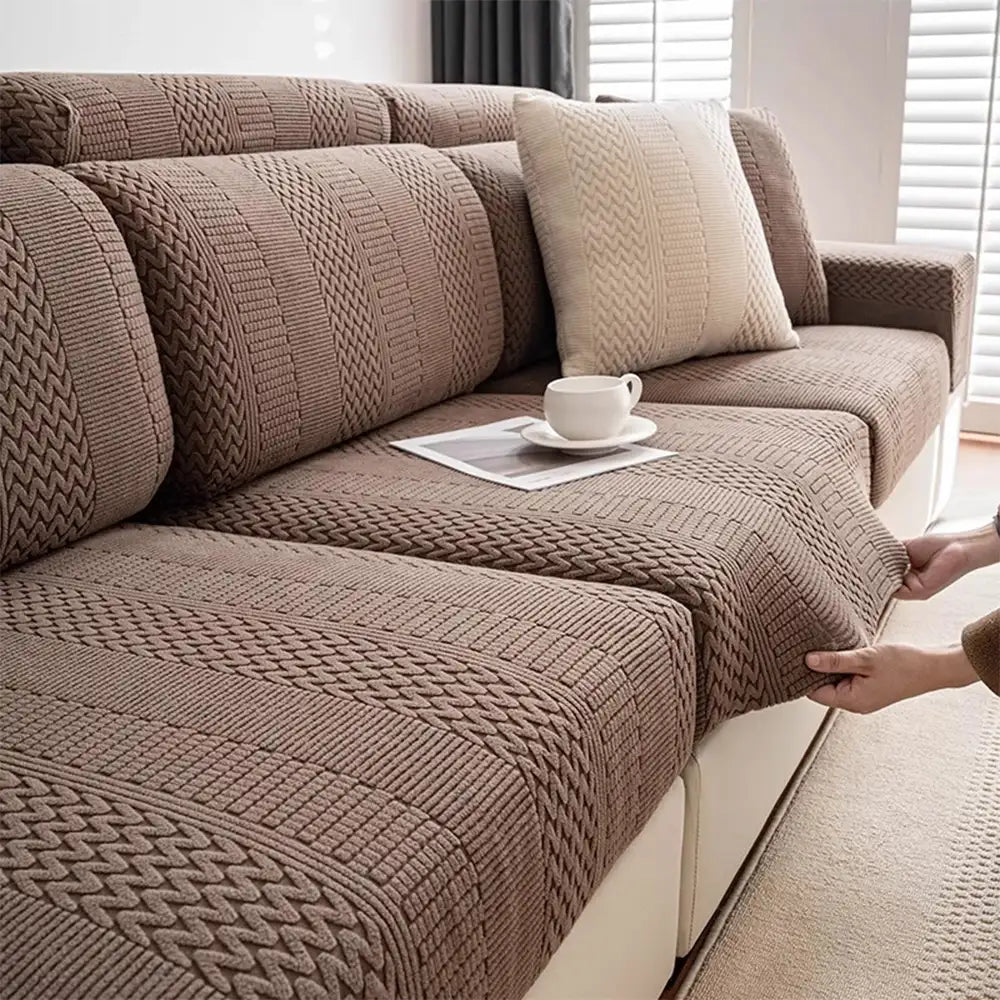 Polarfleece Weiche Antistatische Schutz Sofa Elastischer Vollumschlag Couchbezug