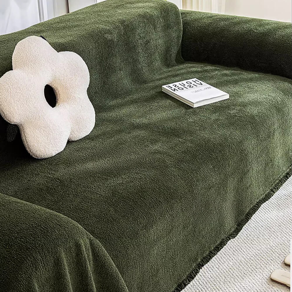 Weicher Plüsch Wasserbeständig Mehrzweck-Möbel Schutz Sofa Abdeckung