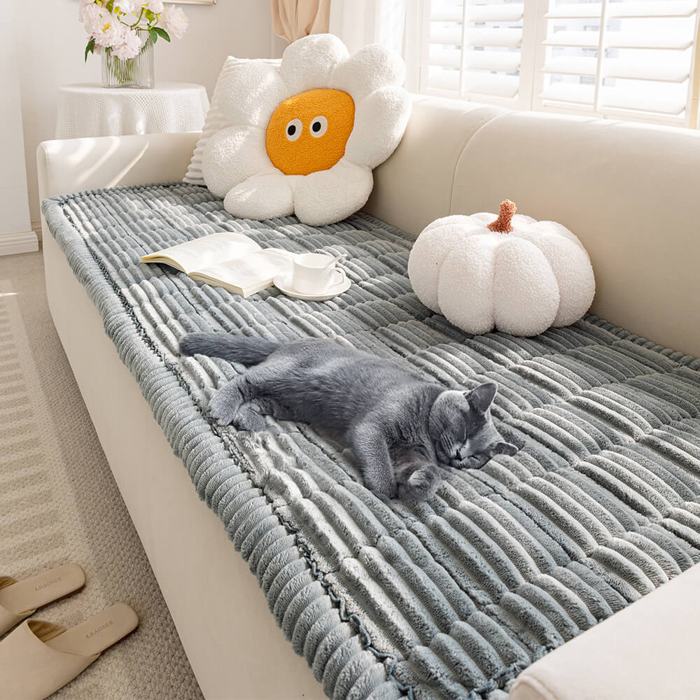 Wasserfeste weiche Flanell-Haustiermatte, atmungsaktive Hundedecke mit rutschfestem Sofabezug