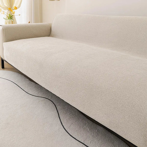 Einteiliger Chenille Kratzfester, Langlebiger, Wasserabweisender, Rutschfester Sofaüberzug