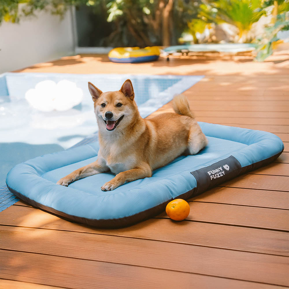 Wasserdicht Kratzfeste Farbblockierte Orthopädische Außen Hundematte - Trek Lounge
