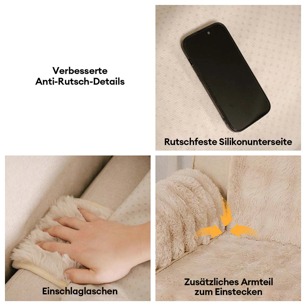 Flauschiger, wasserabweisender Möbelschutz-Sofabezug – EverDry